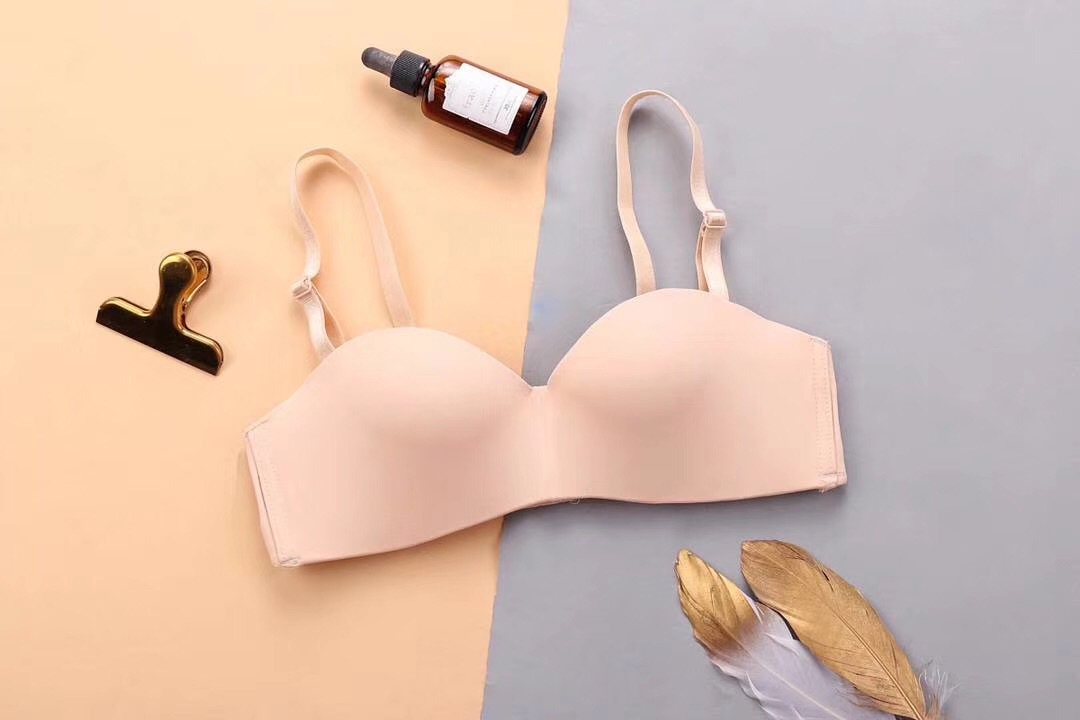 Una pieza cómoda, brillante y sin costuras, dos prendas, sujetador de mujer, sin anillo de acero