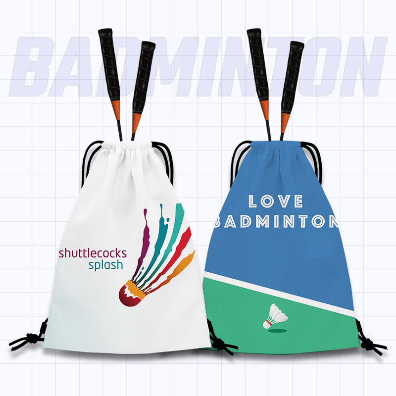 Badminton Series Badminton Racket Bag Fashionable Printed Shoulder Tennis Bag Simple Large Capacity Sports Student Badminton Racket Bag