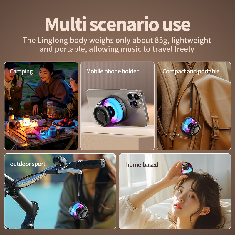 M6 altavoces Bluetooth de absorción TWS mini subwoofer pequeño sonido al aire libre inalámbrico regalo de alta calidad sonido Bluetooth