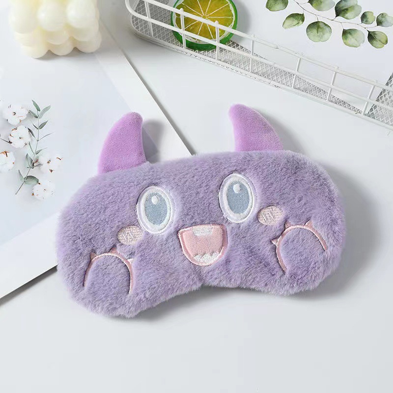 Nuevo sueño sombreado chica dormir especial máscara de ojo estudiante máscara de ojo aliviar la fatiga ocular conejo oso monstruo