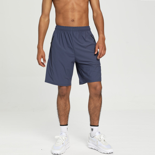 Ice breathable sports quick-drying fitness shorts men's nylon running loose mid-length pants football basketball training pants