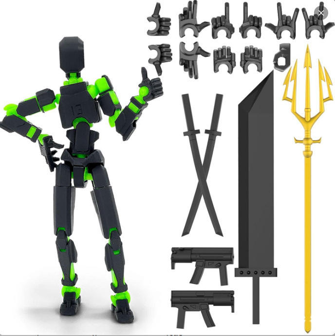 クロスボーダー人形13関節可動3Dプリント第3世代ダミー人形DIY全身解凍神器置物フィギュア|undefined