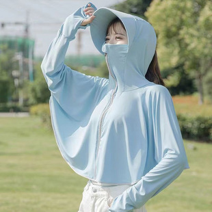 Anti-Uv Riding and Driving Loose Regular Light and Thin Young Sun Protection Clothing for Women to Wear New Ice Silk Sun Protection Clothing