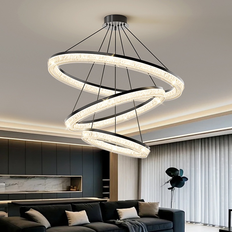 Lámpara de la sala de estar moderna y minimalista diseñador de círculo de lujo italiano minimalista y ligero en 2025 nuevo comedor dormitorio