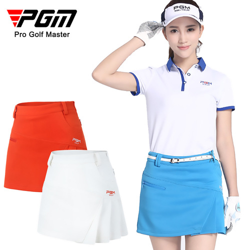 PGM golf skirt, zippered trouser skirt, fashionable pleated skirt, underwear, sports skirt for women