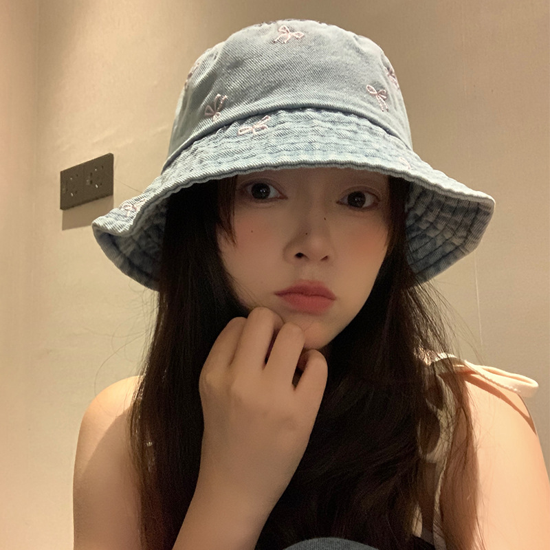 Japón lavado con agua para hacer viejos botones vaqueros sombrero pescador sombrero de verano para mostrar la cara gorra de cuenca sombrero de protección solar