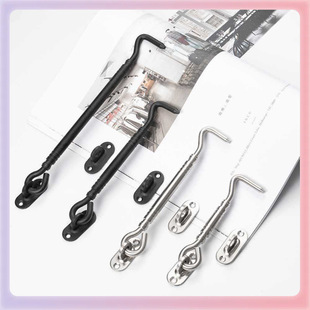 ✅ Factory Direct Sales Stainless Steel Thickeneded Air Hook Door and Window Hook Old-Fashioned Window Hook Lock Hook Windproof Hook Stainless Steel Window Hook