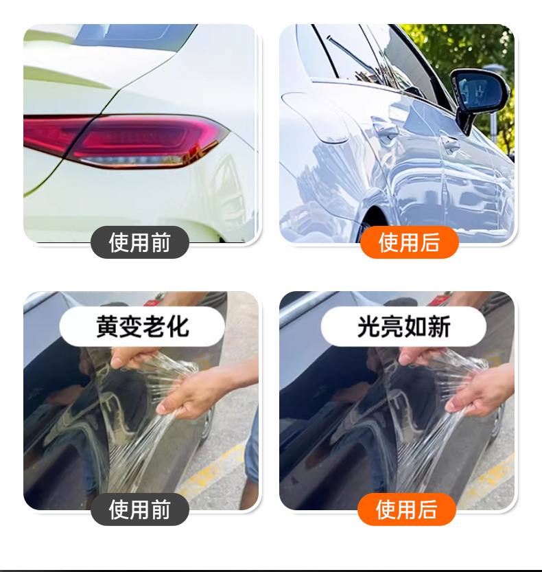 Car Coat Cleaning and Care Kit, Invisible Car Coat, Car Paint Color Change Film Special Cleaning Coating, Anti-Aging Maintenance Agent
