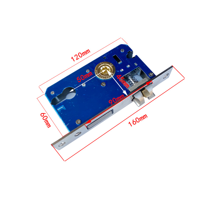 160 largo 50 de acero inoxidable de tres horquillas cuerpo de la cerradura