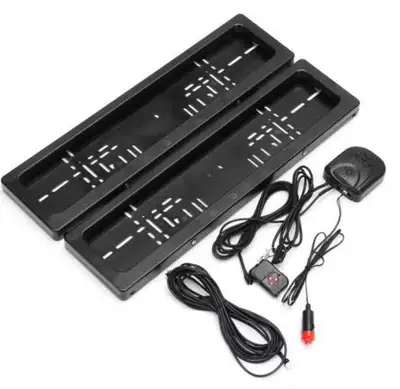 Us and Canadian Single License Plate Frame for Electric Vehicles, Us Standard License Plate Frame Modification Holder (License plate holder/license plate holder) - 300150