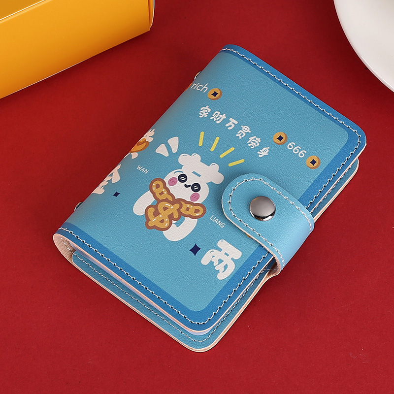 Titular de la tarjeta Geely de moda nacional posición multi-Tarjeta anti-desmagnetización Linda personalidad de gran capacidad pequeña celebridad de Internet titular de la tarjeta bancaria