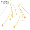 Xuping jewelry alloy star Moon tassels have more cash than can be accounted for Ear line temperament Japan Korea Edition Ladies summer Ear chain Earrings