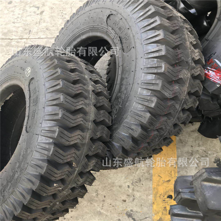 矿山专用货车轮胎7.50-16越野山地花纹斜交充气耐磨轮胎750-16