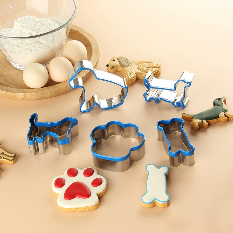 Набор форм для пирога Puppy Cake Mold 5 шт. Формы для выпечки пирога печатный шаблон щенок печенье формы
