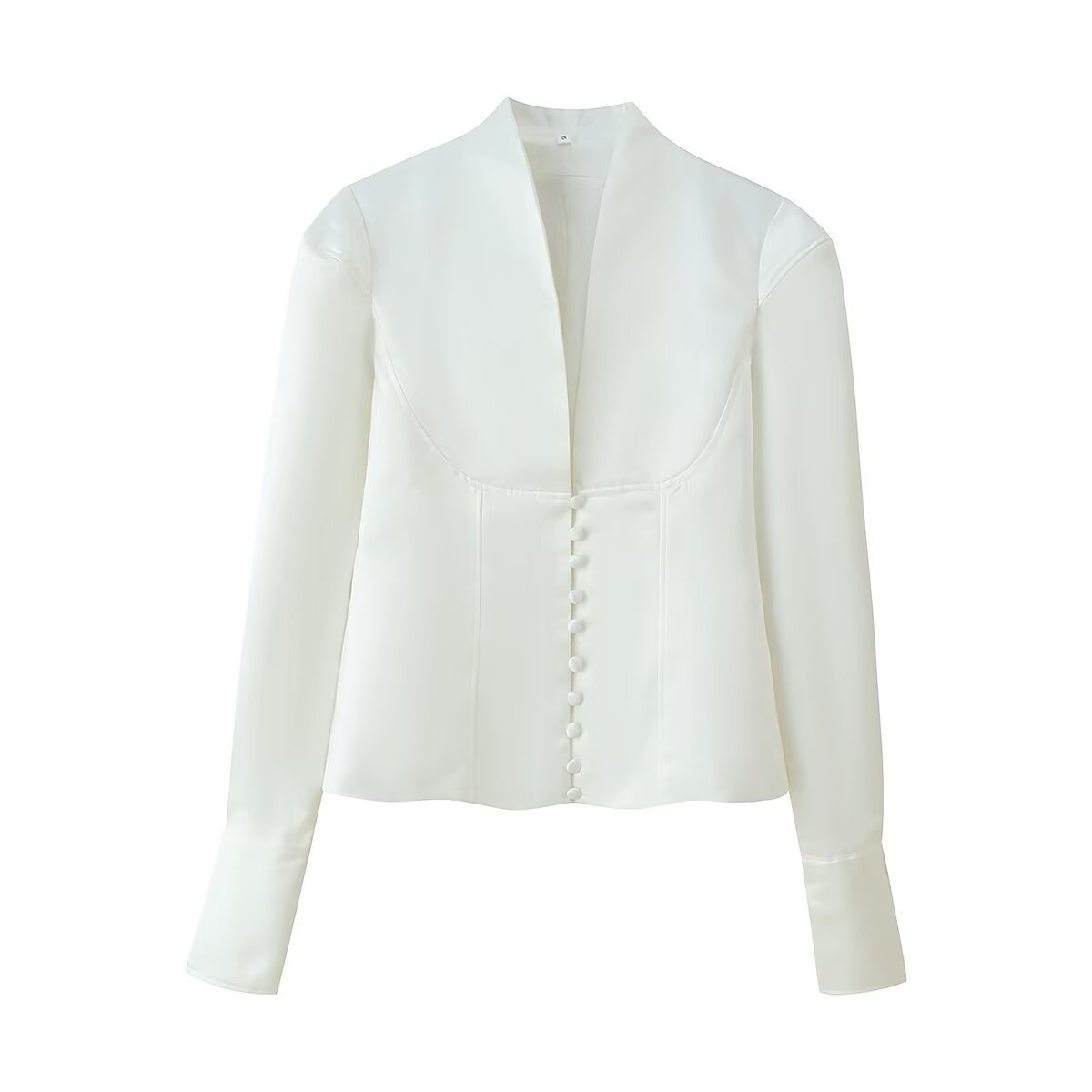 Z Cross-Border European and American Style 2025 New Wholesale Fashionable and Elegant Women's Long-Sleeved Single-Breasted Wide-Shoulder Blazer for Women