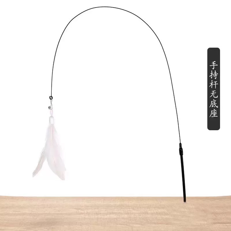 흰색 휴대용 고양이 재미있는 스틱