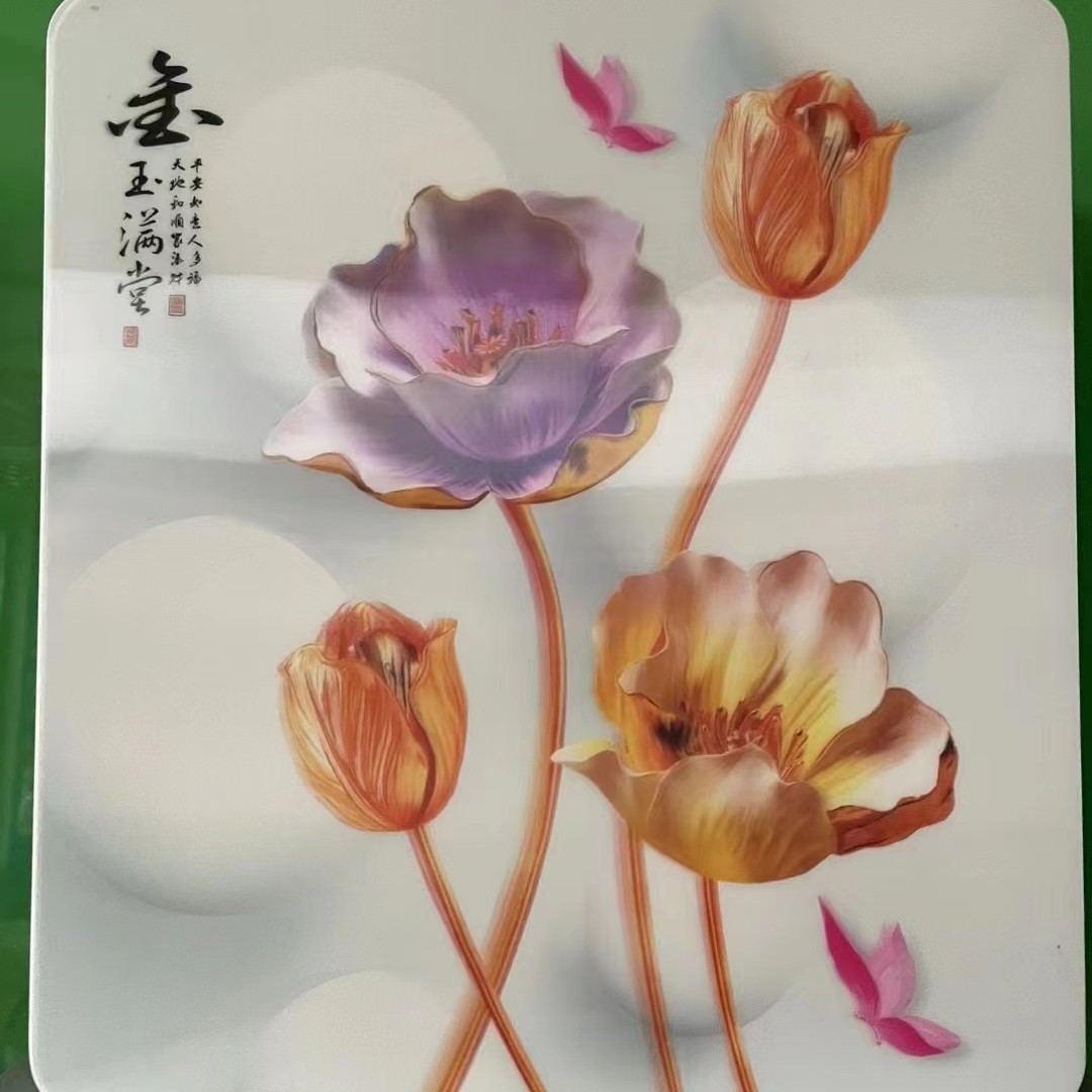 Pegatinas 3D llenas de oro y Jade