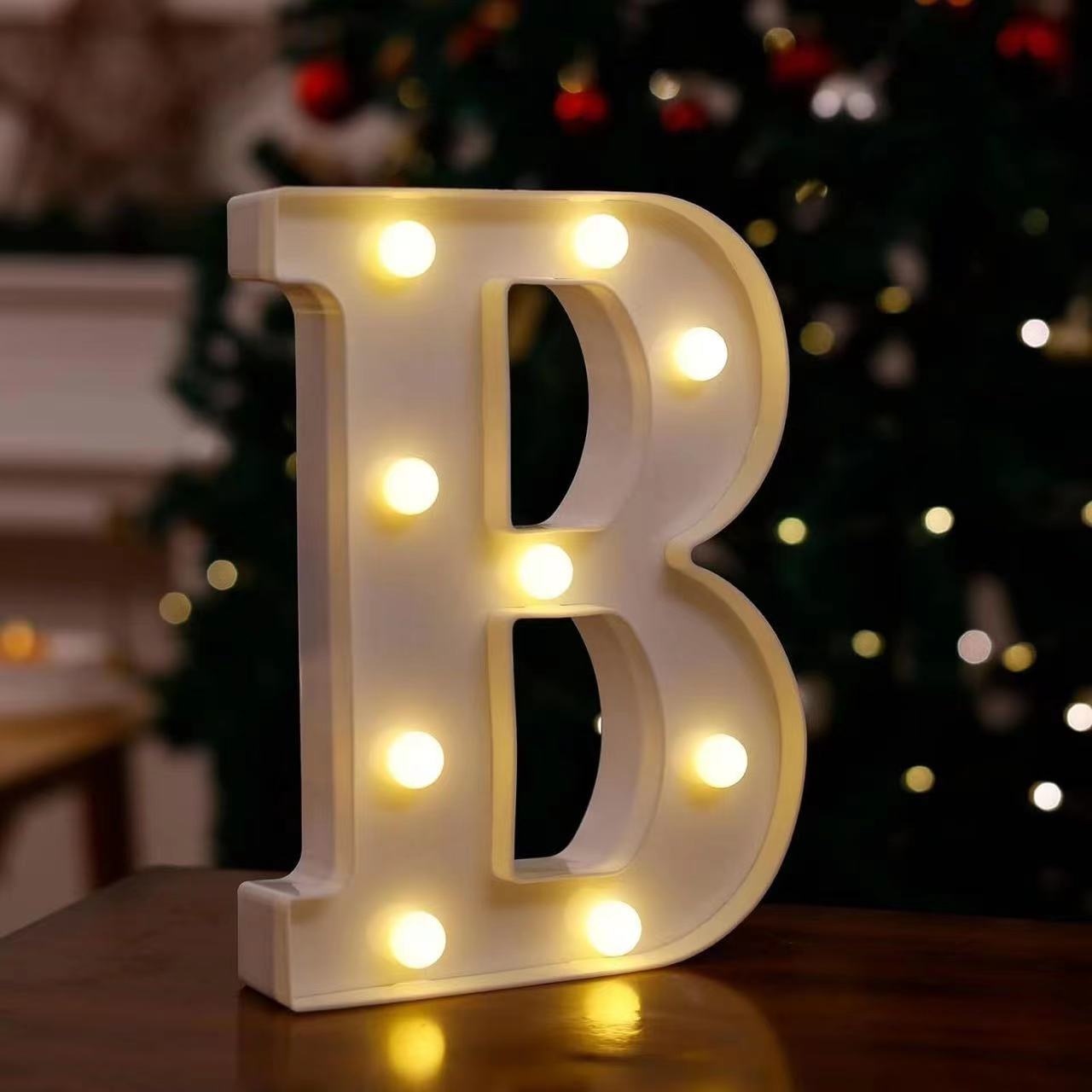 Lámpara LED de Letras y Números de PVC Decorativa para Fiestas y Bodas image 6