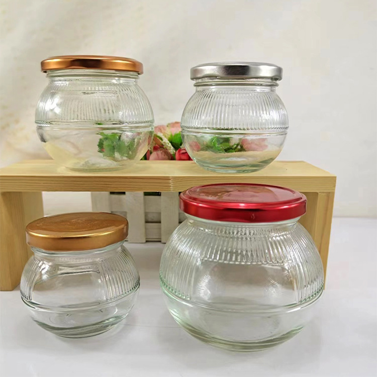 新款星球瓶380ml鲜炖燕窝瓶蜂蜜瓶果酱瓶密封罐头瓶玻璃瓶批发
