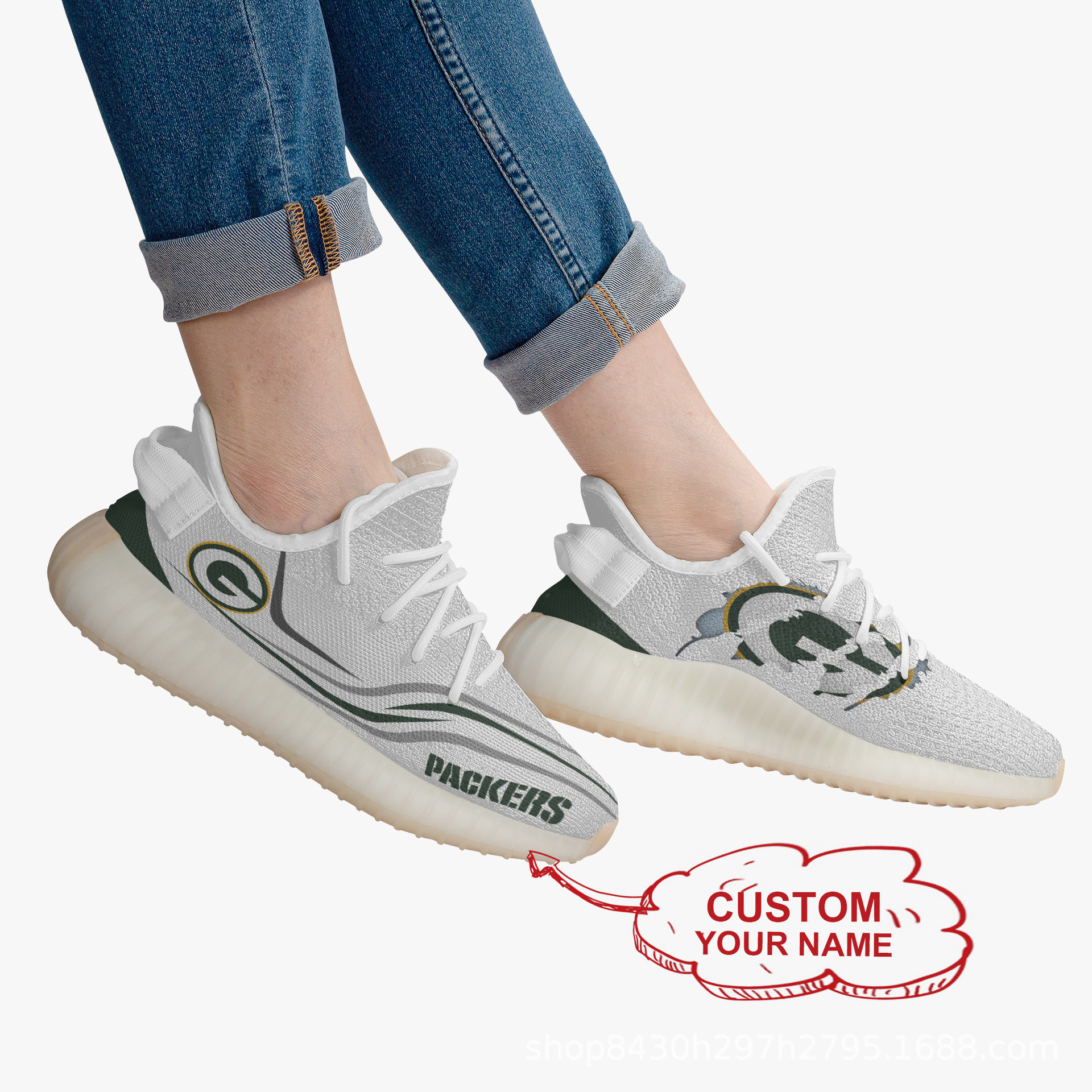 跨境3D印花情侣款椰子运动鞋透气网面飞织鞋来图定 制一件代发