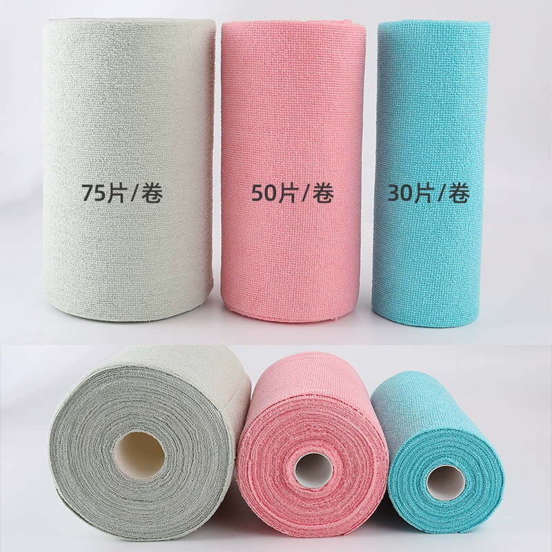  Hand -torn cloth dry and wet dual -use tear rag kitchen kitchen disposable lazy rags thick can be washed dishwashing cloth