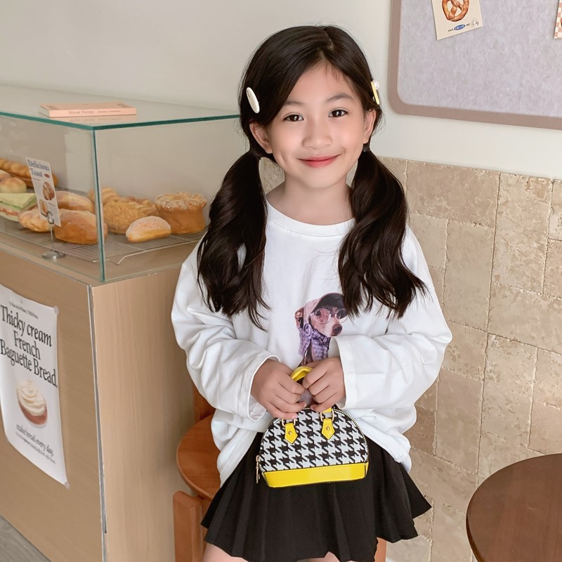 Moda coreana de mil pájaros bolsos de cadena para niñas bolsos mini compactos para bebés otoño nuevo bolso de conchas para niños