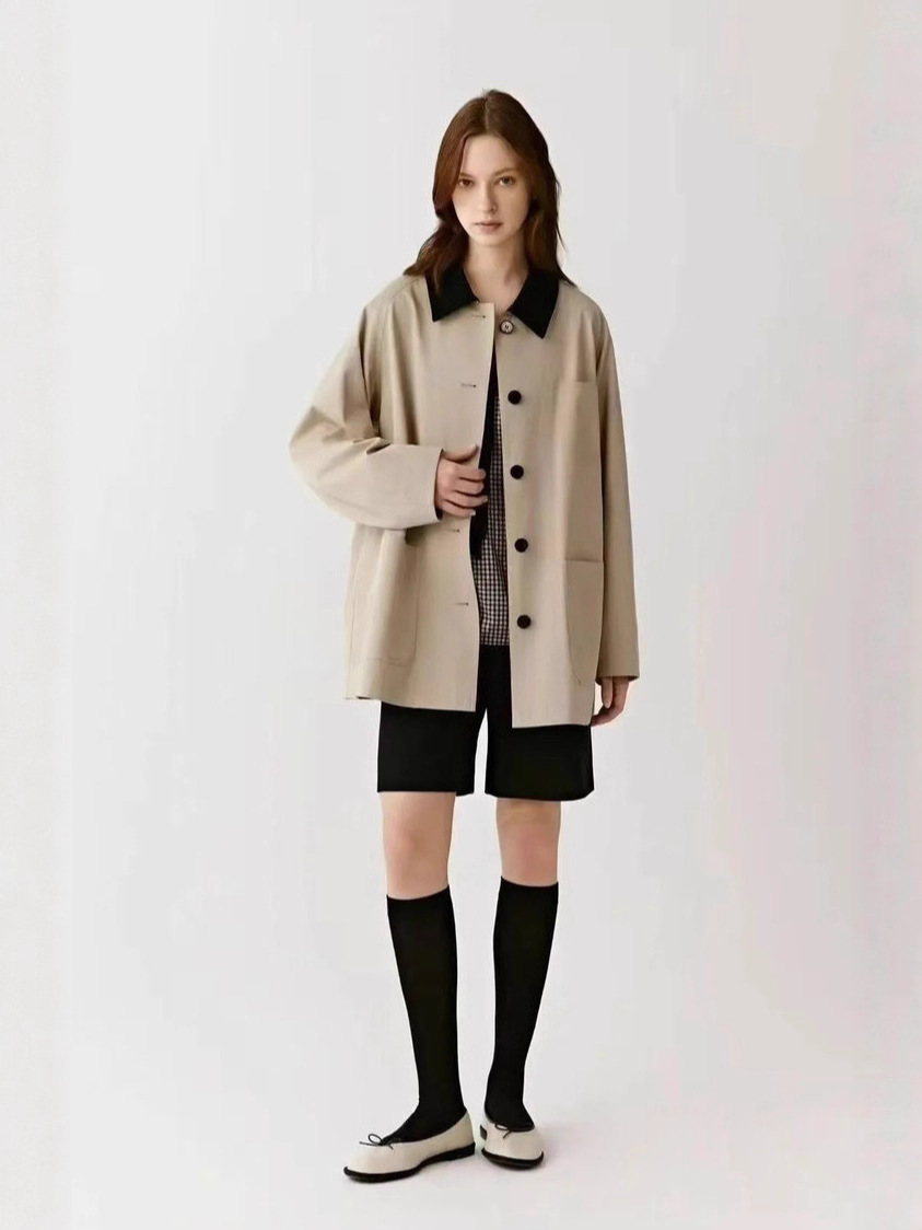Antique autumn trench coat