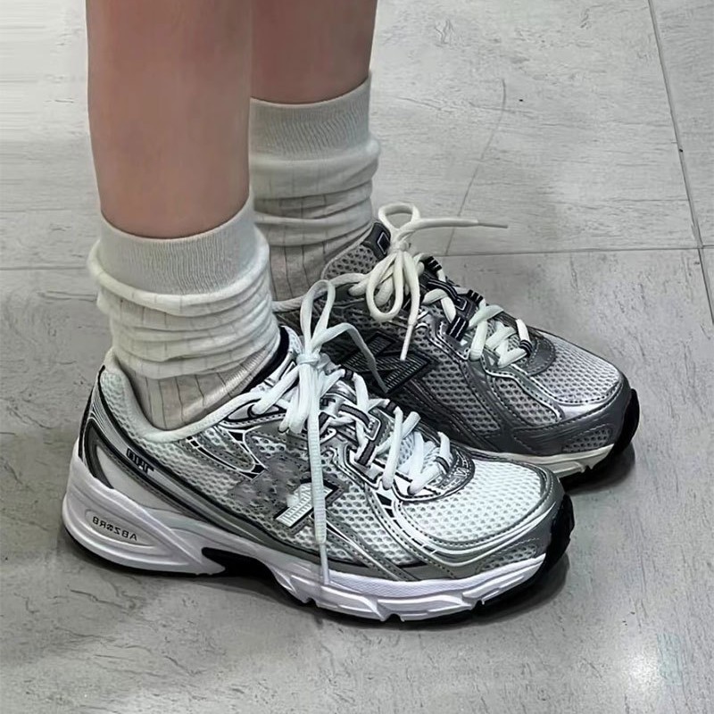 莆田靴 NB740 シリーズ クラシックで多用途なレトロ ランニング シューズ、男性と女性用、グレーとシルバー、工場直送|undefined