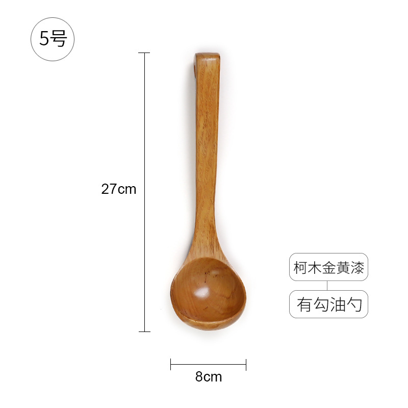 No. 5 Kemu 황금 페인트에는 후크 오일 스푼이 있습니다 27*8cm