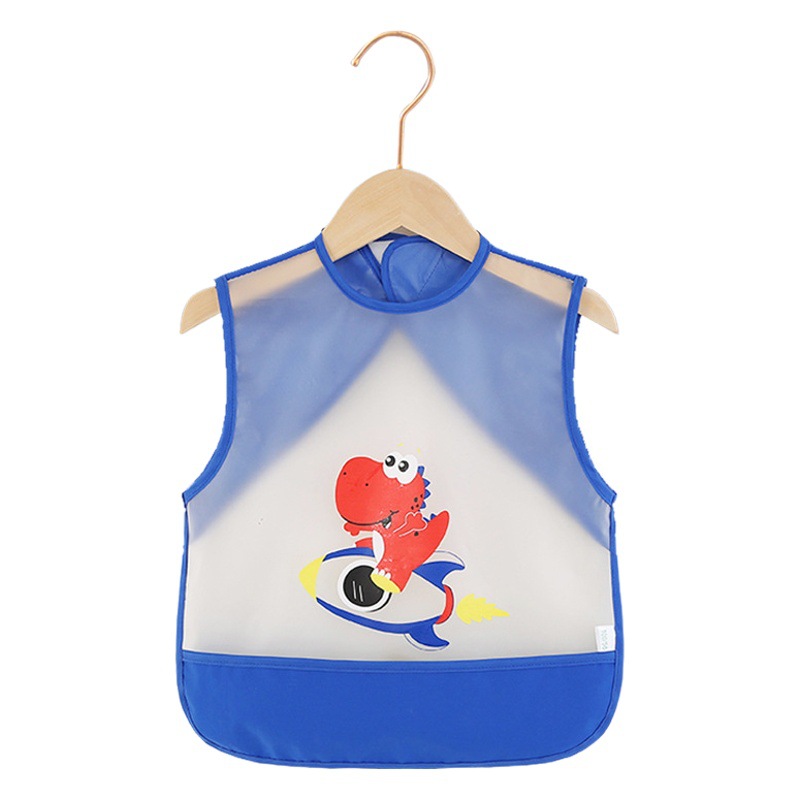 Verano niños mono bebé comiendo babero impermeable anti-sucio delantal de los niños hombres y mujeres sin mangas bebé ropa de protección inversa