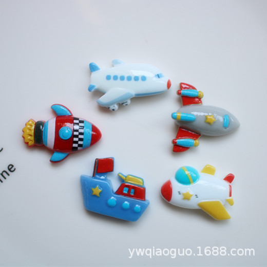 diy resin accessories aircraft ship cream glue phone case decoration refrigerator sticker storage box mouthwash Cup patch