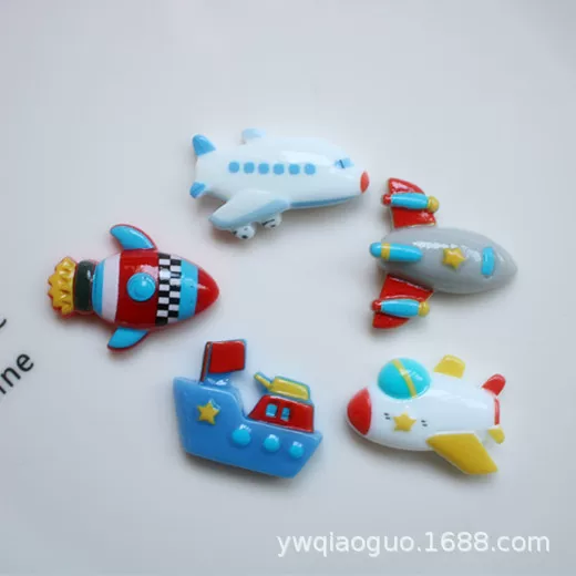 diy resin accessories aircraft ship cream glue phone case decoration refrigerator sticker storage box mouthwash Cup patch