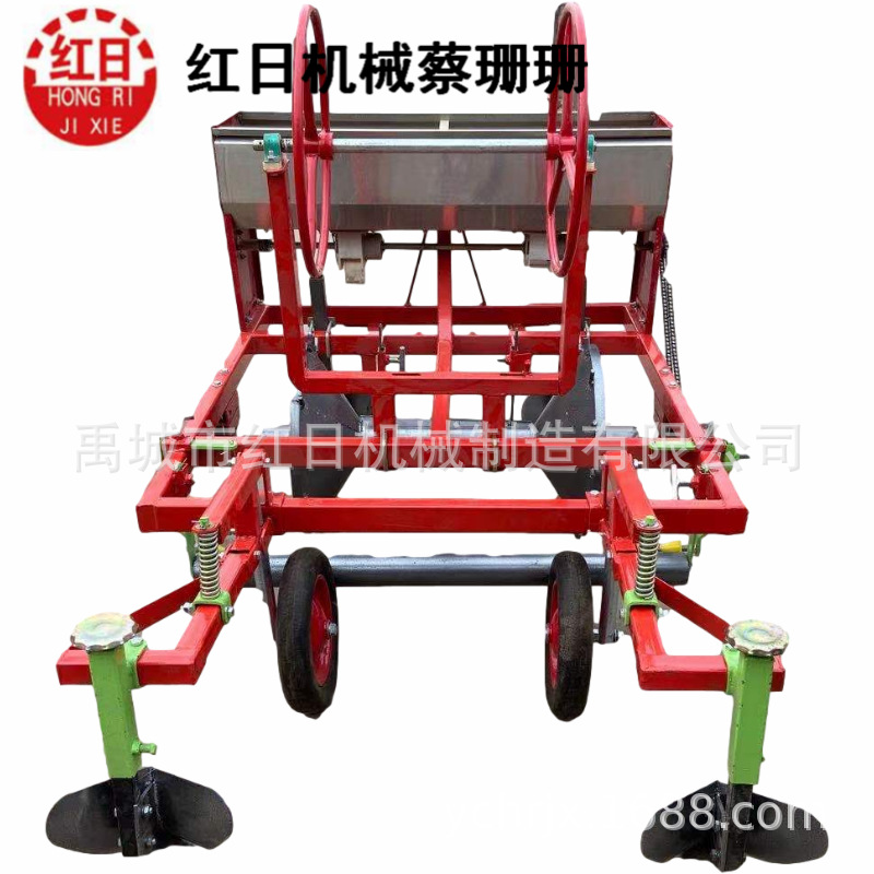 可调覆膜机 起垄施肥覆膜滴灌一体机 花生喷药施肥播种覆膜机