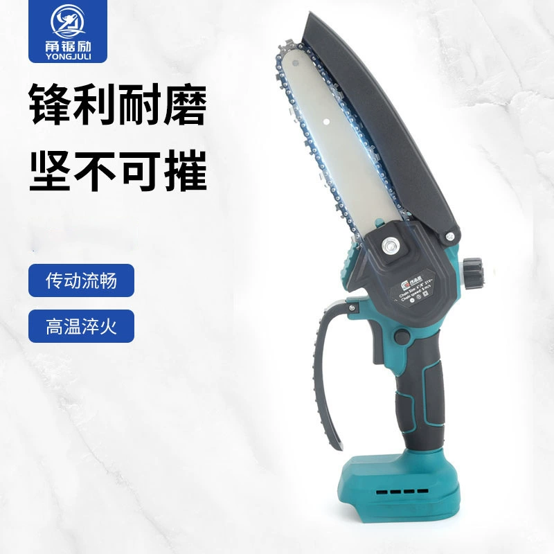 Бытовая электрическая пила, перезаряжаемая деревообрабатывающая литиевая электрическая пила, мини-резка ветвей, компактная электрическая цепная пила, 21 В, ручная электрическая пила