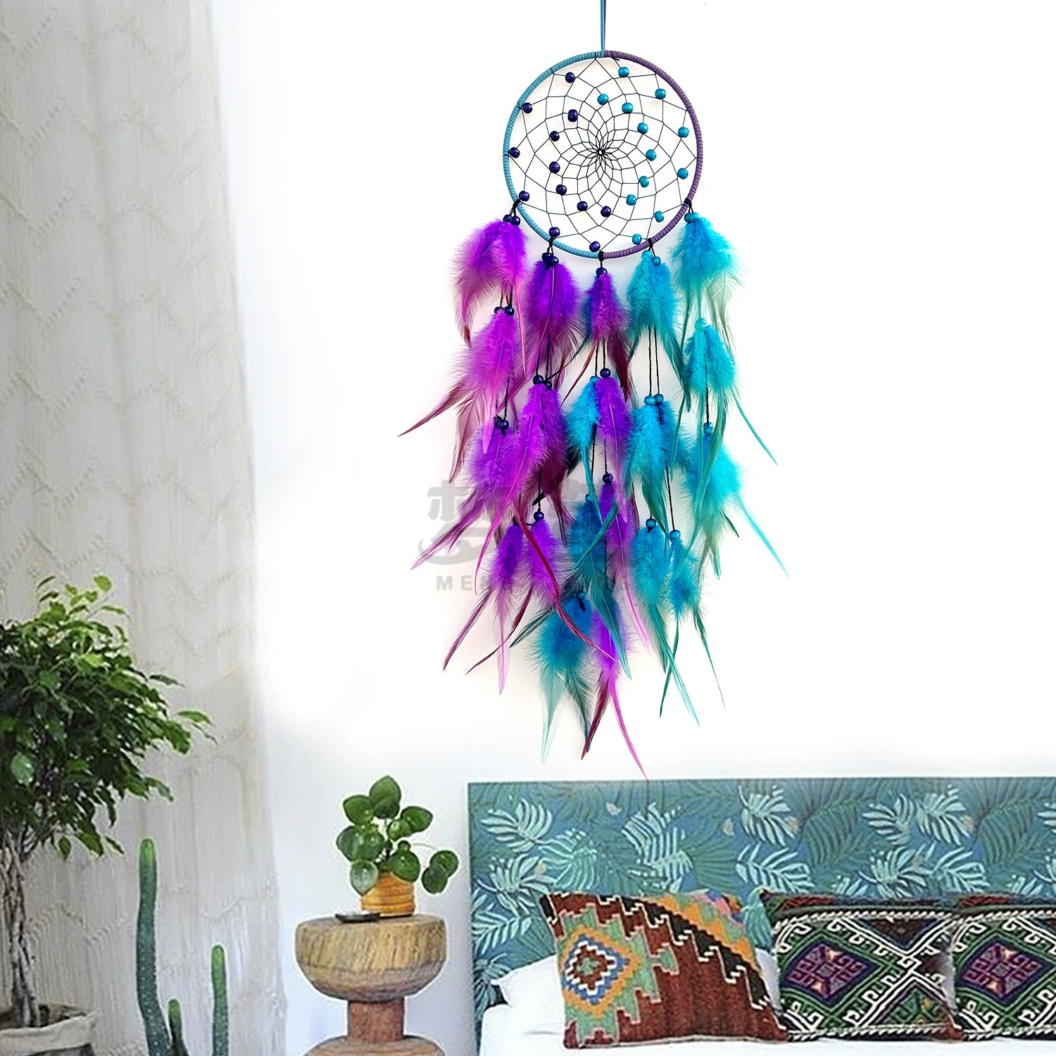 Indian Catcher Dream Network Room decoration of simple wind dual -color dream network home decoration hanging dream network pendant