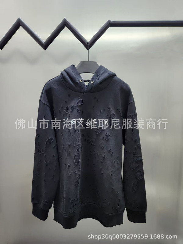 Dujia 正しいバージョン GV ホールとウェアラブルレターフード付きスウェットシャツハイストリートヘビールーズ多用途スポーツパーカー|undefined
