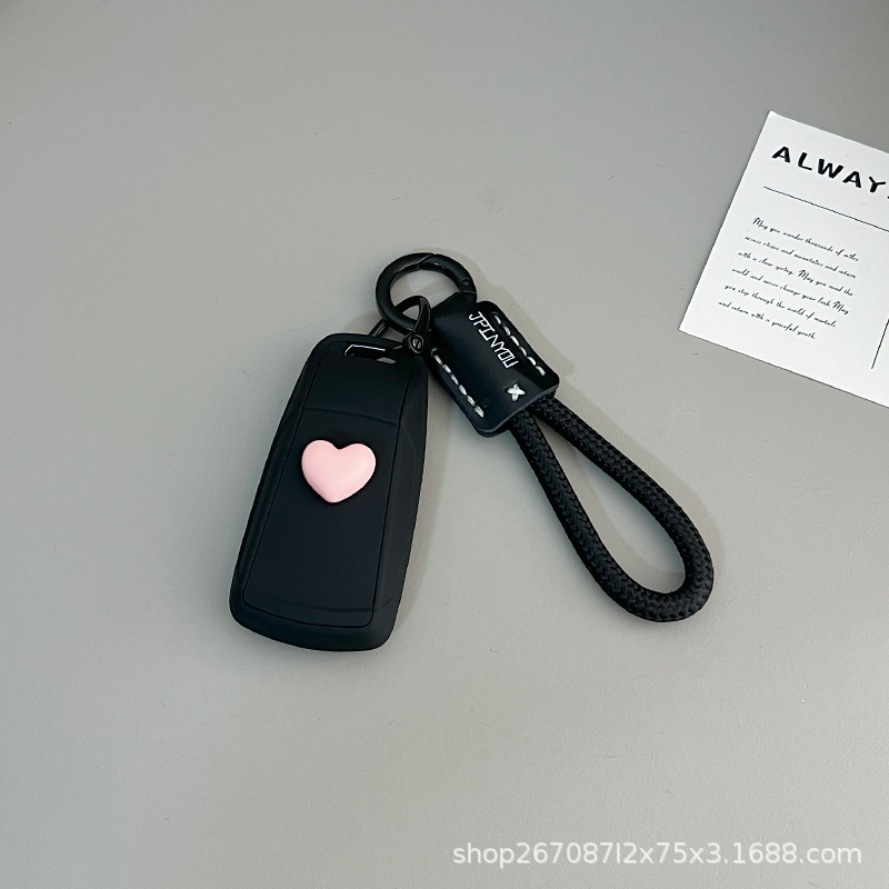 Suitable for Audi A4L Key Cover, A6L Car Key Case, Q5L Shell, A3L Holder, A5 Case, Q3 for Men, 2023 New Model, Q4 E-Tron Simple Design