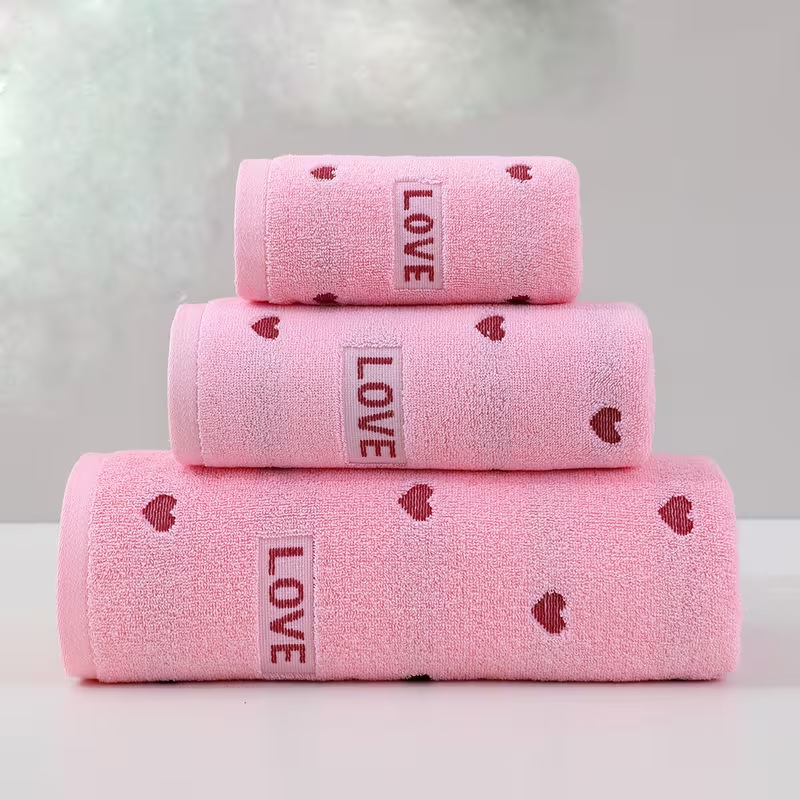 레드하트 목욕타올 70*140 [핑크]