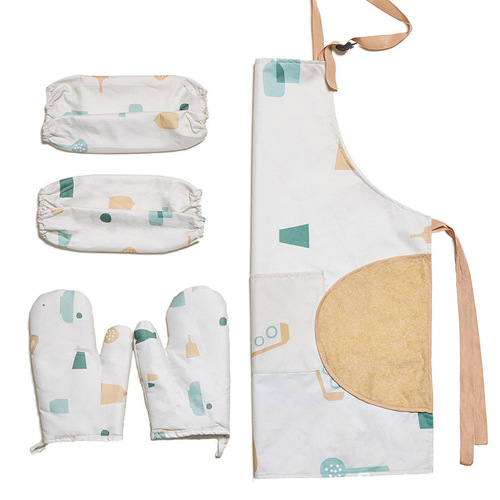 Women's kitchen apron for home cooking, waterproof and oil-proof, extended style, high-end, modern style, labor protection and wear-resistant new style for work