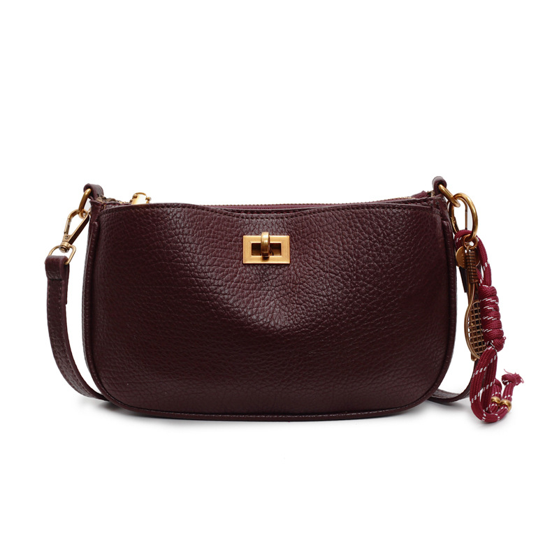 Bolso de explosión de comercio exterior para mujeres 2025 nuevo estilo universal retro de alta sensación bolso de hombro de moda universal bolso de hombro