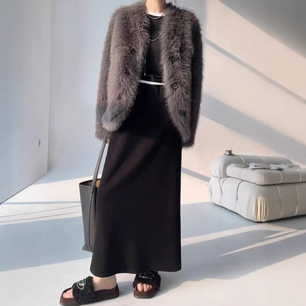 elite elegant fashionable cashmere skirt