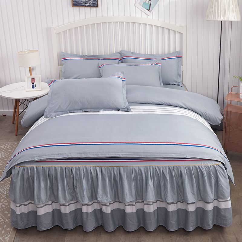 Parure de lit style princesse avec housse de couette et draps_voghion.com