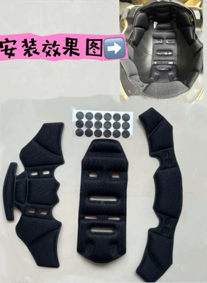 Accessories Inner Pad Removable, Motosiklet dəbilqələri - all-inclusive-black-three-piece-suit-with-velcro