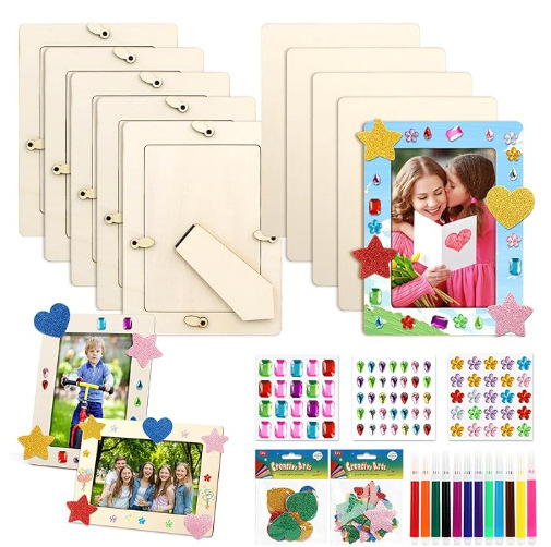 Cross-Border E-Commerce Wooden Photo Frame DIY Decorative Photo Album Wooden Children's Photo Frame Wooden Crafts Photo Frame