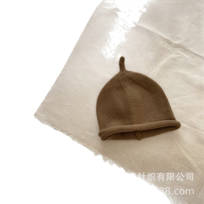 初秋の防寒帽子、韓国風冬用毛糸帽子、かわいい子供用おしゃぶり帽子、男の子と女の子のニット帽|undefined
