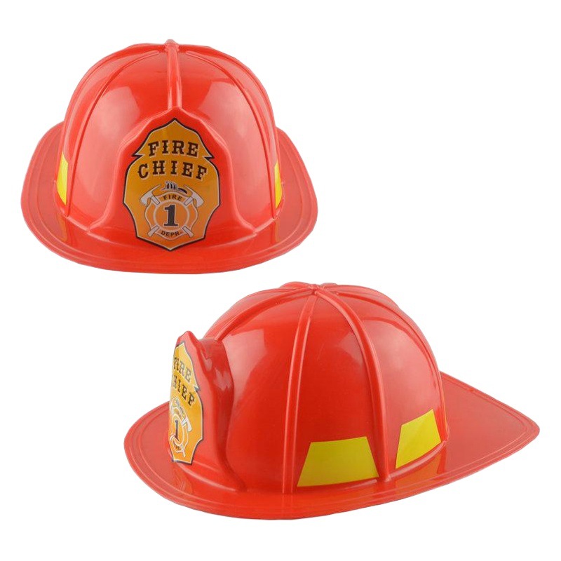 Bombero DE SEGURIDAD sombrero trabajador de reparación casco juego de rol juguete adulto rojo bombero sombrero
