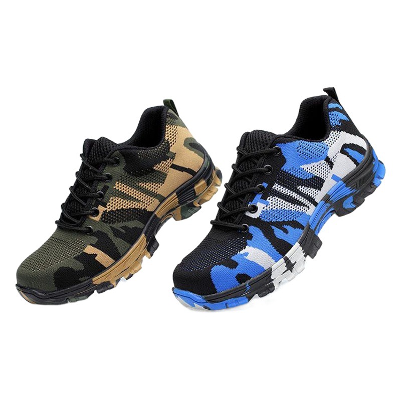 Zapatos de protección de seguridad transfronterizos para hombres transpirables anti-Smashing anti-piercing low-top sitio de construcción antideslizante zapatos de seguridad resistentes al desgaste