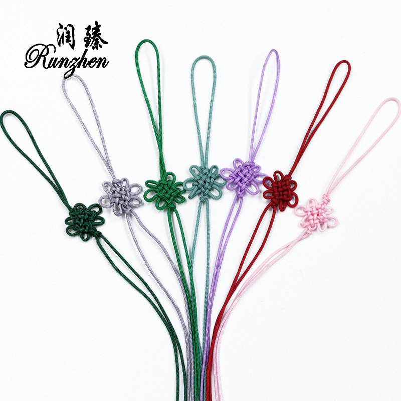 Nylon Small Chinese Knot Jade Thread Small Knot Heart Knot Chinese Knot Tassel Hanging Colorful Bookmark Accessories Decoration Accessories Nylon Small Chinese Knot Jade Thread Small Knot Heart Knot Chinese Knot Tassel Hanging Colorful Bookmark Accessories Decoration Accessories