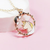 Cartoon cute necklace, metal chain, suitable for import