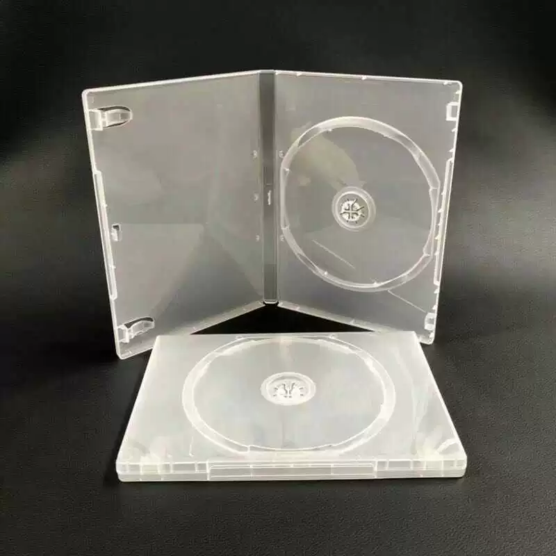 Утолщенная 14 мм DVD-коробка пластиковая CD-коробка может быть установлена крышка прозрачная | Молочно-белый одиночный диск/двойной диск